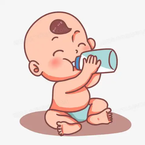手绘卡通婴儿喝奶png图片素材免费下载婴儿png30003000像素