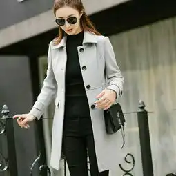 2016新款韩版女装秋冬加厚毛呢外套女中长款韩国宽松茧型呢子大衣