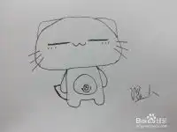 教爱的人画之简笔画小猫