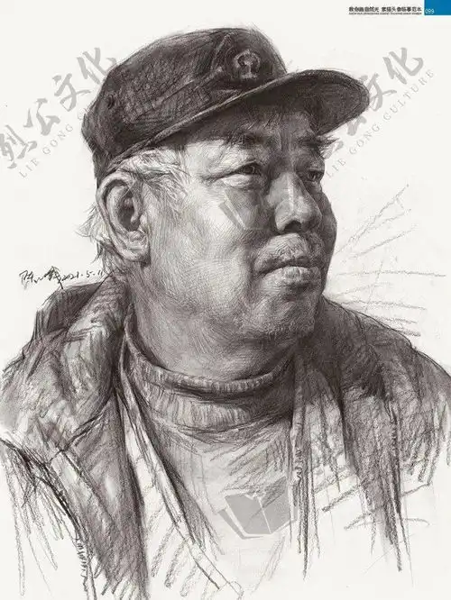 陈明钱教你画自然光头像临摹范本复杂原理简约化精准概括手法3小时高分自然光画面体系打造人物造型内形黑白灰空间节奏最强