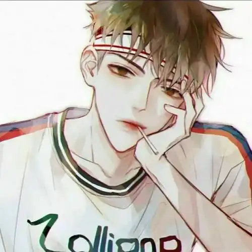 男头动漫头像痞帅高冷蓝