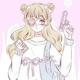 粉色系列可爱少女头像动