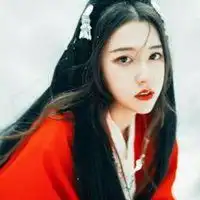 头像真人古风红衣女生微信头像图片大全