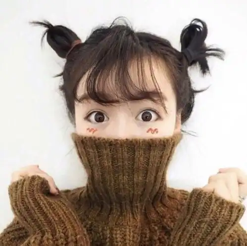 头像女绿色系欧美双排扣