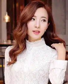 长脸女生波波头烫发图片变青春唯美风格女生