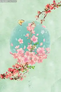 手绘花朵春天背景图片下载