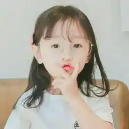 萌娃头像女生蓝色系头像