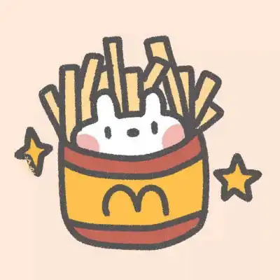 简约系男生头像可爱食物