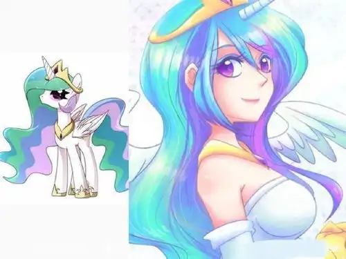 小马宝莉,角色们拟人后的样子,柔柔成为可爱萝莉,宇宙惊呆众人