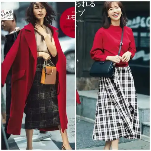 高级感红色系头像大衣