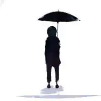 qq头像男白色系背影