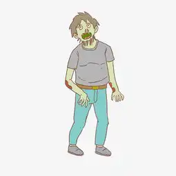 万圣节丧尸手绘卡通10图片素材其他格式下载动漫人物大全