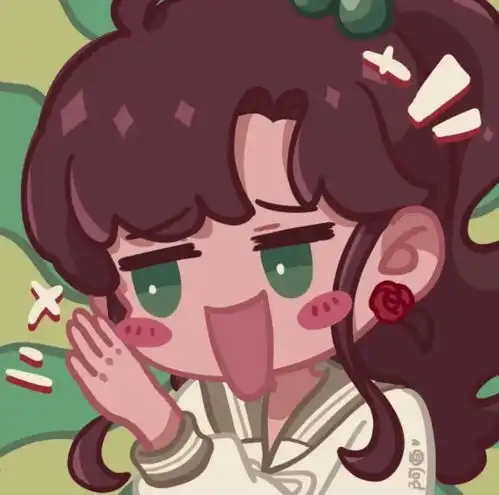 闺蜜头像粉色系动漫版美