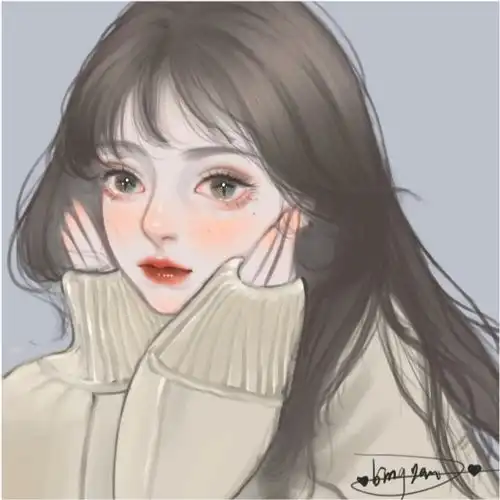 女生头像放学了,一起走回家吗