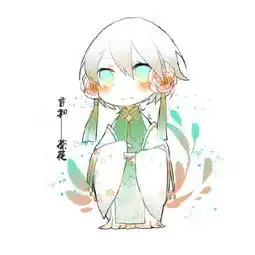 茶花拟人插画风景人物森系手绘水彩堆糖,美好生活研究所