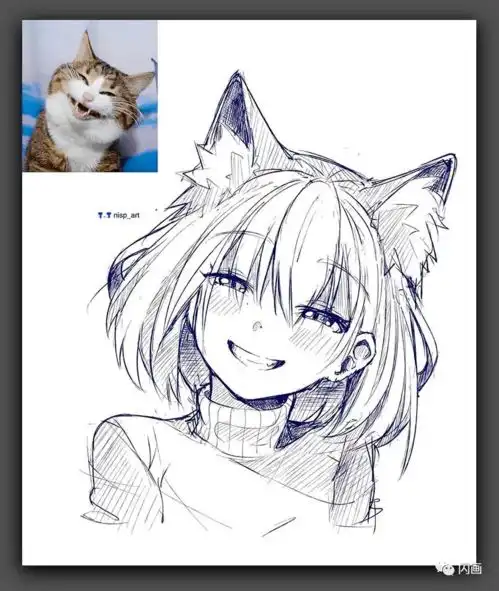 当家里的猫猫变成二次元美女,那画面太美,我都能笑醒