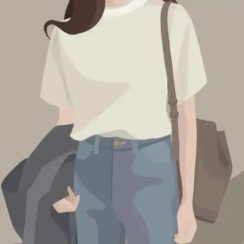 简约头像男生手绘头像系