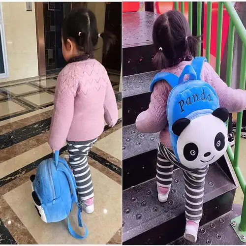 韩版迷你卡通儿童卖萌可爱毛绒双肩包幼儿园女学生小书包玩具书包