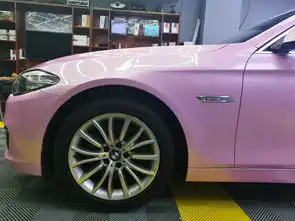 老夫的少女心宝马5系马卡龙紫丁香