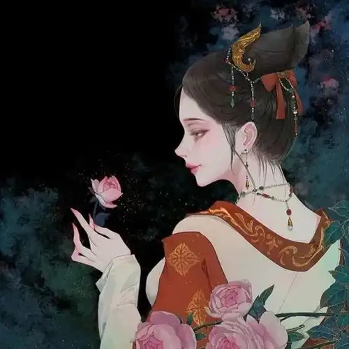 意境古风女生头像锦衣雪华玉颜色回眸一笑天下倾