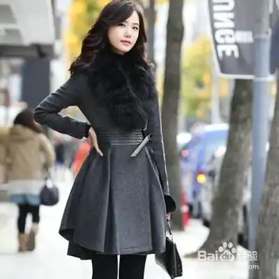 日韩系毛呢大衣活力穿搭显瘦不做作