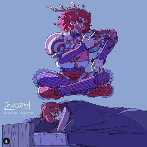 日本插画师kuurakuu笔下治愈帅气的男孩丨赛博朋克