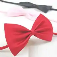 克柔丝定做高档蝴蝶结职业领花银行领巾服务员丝巾领结正装领结lj0001图片大全