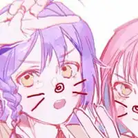 森系闺蜜头像2张动漫