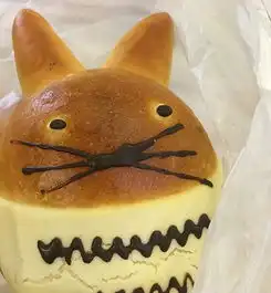 小猫卡通头像面包