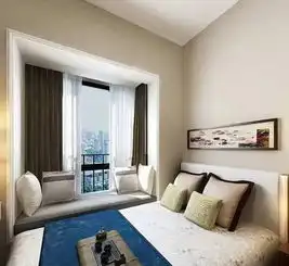 现代简约三居室儿童房飘窗装修效果图