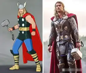 20位漫威dc超级英雄早期漫画和如今影版形象对比