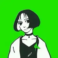 动漫女生头像淡绿色微信头像图片大全