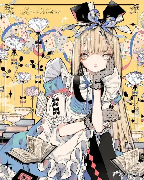 精致小裙子华丽洛丽塔插画分享