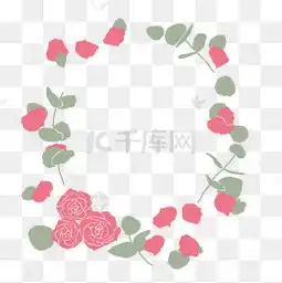 免费下载手绘玫瑰花环图片大全千库网png