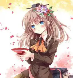 珍藏的动漫头像二次元美图,打扮华丽,动感迷人的漂亮小姑娘