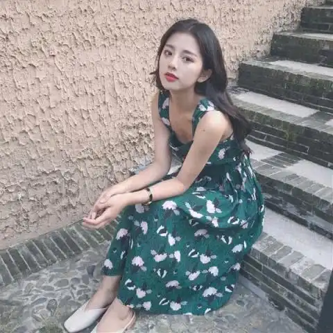 最近火了原谅色仙女裙绿色褪去爱情给它的帽子,其实很美