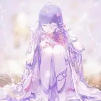 头像女生紫色系古风