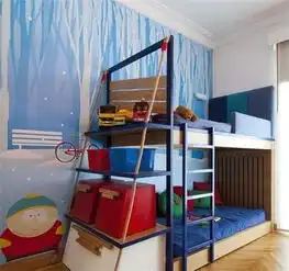 简约装修效果图,清新自然儿童房装修