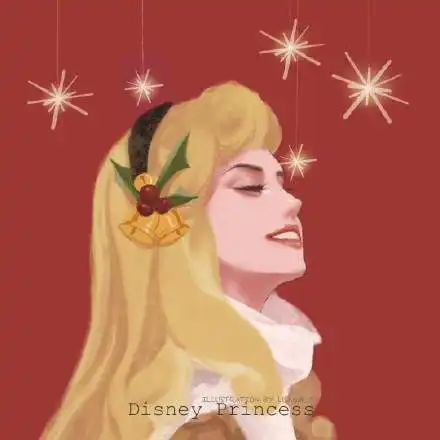 迪士尼公主新年贺图,艾莎想给你打电话,花木兰却在玩高冷自拍