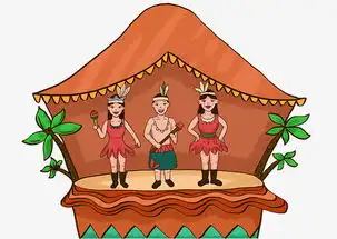 手绘卡通狂欢的人物插画复古色系图片素材其他格式下载动漫人物大全