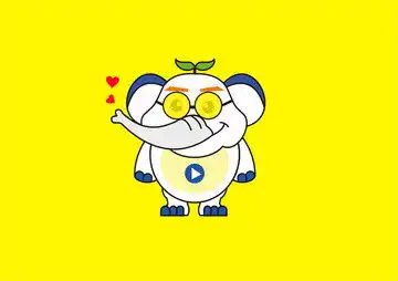 卡通大象公仔