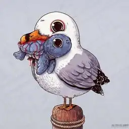 萌系画风头像插画