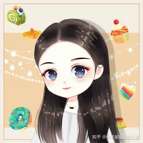 有哪些可爱的女生手绘头像