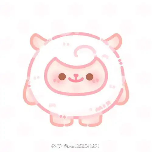 蛋仔派对粉色可爱头像