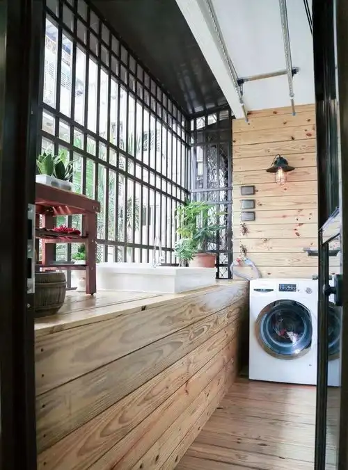 阳台的设计很重要,贴好瓷砖之后颜值上升不止一个档次