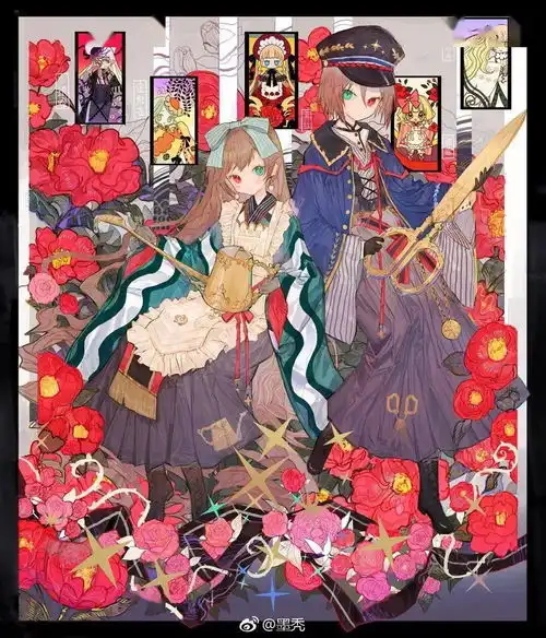 喜欢画小短裙萝莉和小短裤男孩毕业于中国美术学院自由插画师墨秃