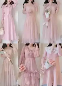 百元左右同色系连衣裙,学生党吃土少女必看,款款美出新高度