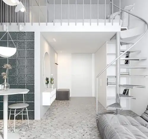 25㎡创意阁楼小公寓,室内装修越简单越高级,小夫妻越住越顺心