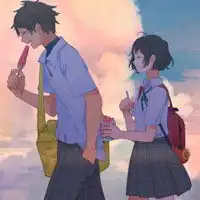 qq动漫二次元情侣头像一对,也逃不过我的心