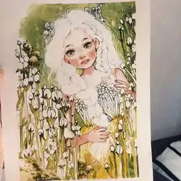 插画粉与薄荷蓝清甜的复古味